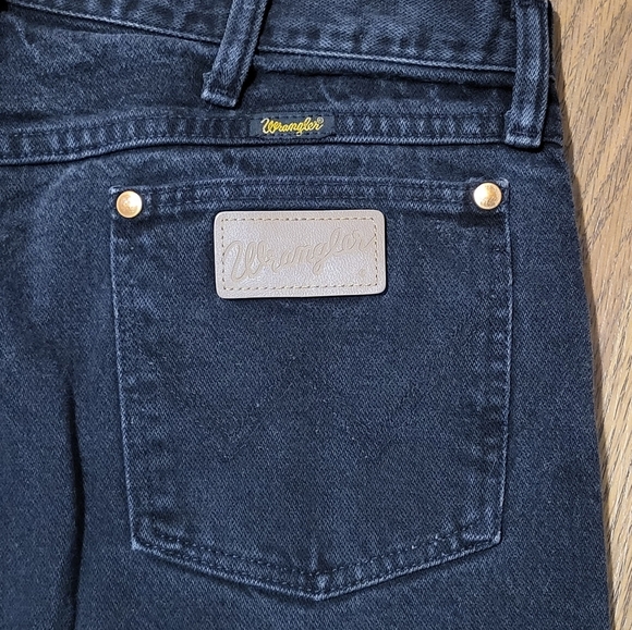 Wrangler 13MWZ Men’s 36x32 Black Vintage Thick Denim Western Jeans VTG USA D29 - Picture 8 of 8